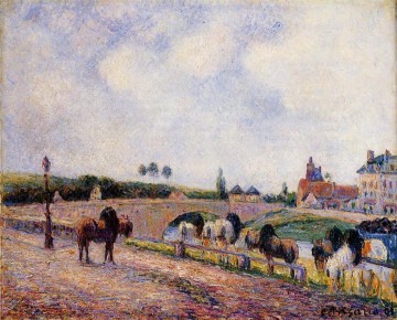  oise - die pontoise Brücke 1891 Camille Pissarro